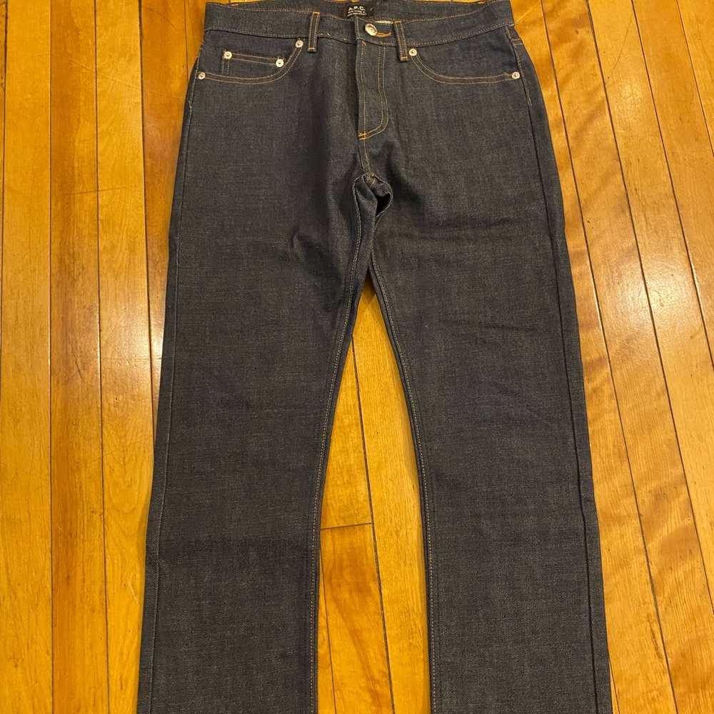 A.P.C. "New Cure H" 30W 30L Raw Denim